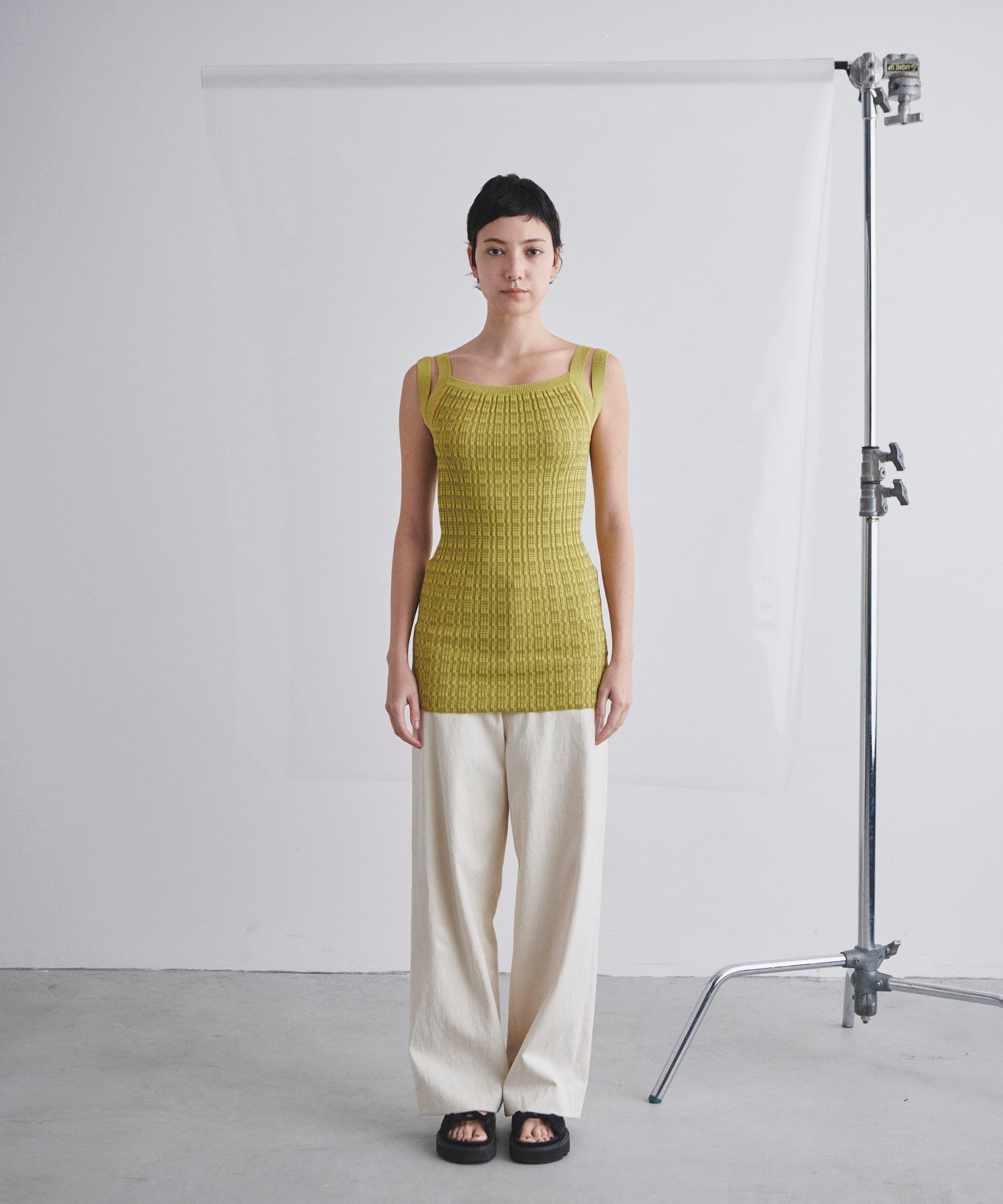 BLOCK RIB TANK KNIT｜muller of yoshiokubo(ミュラーオブ