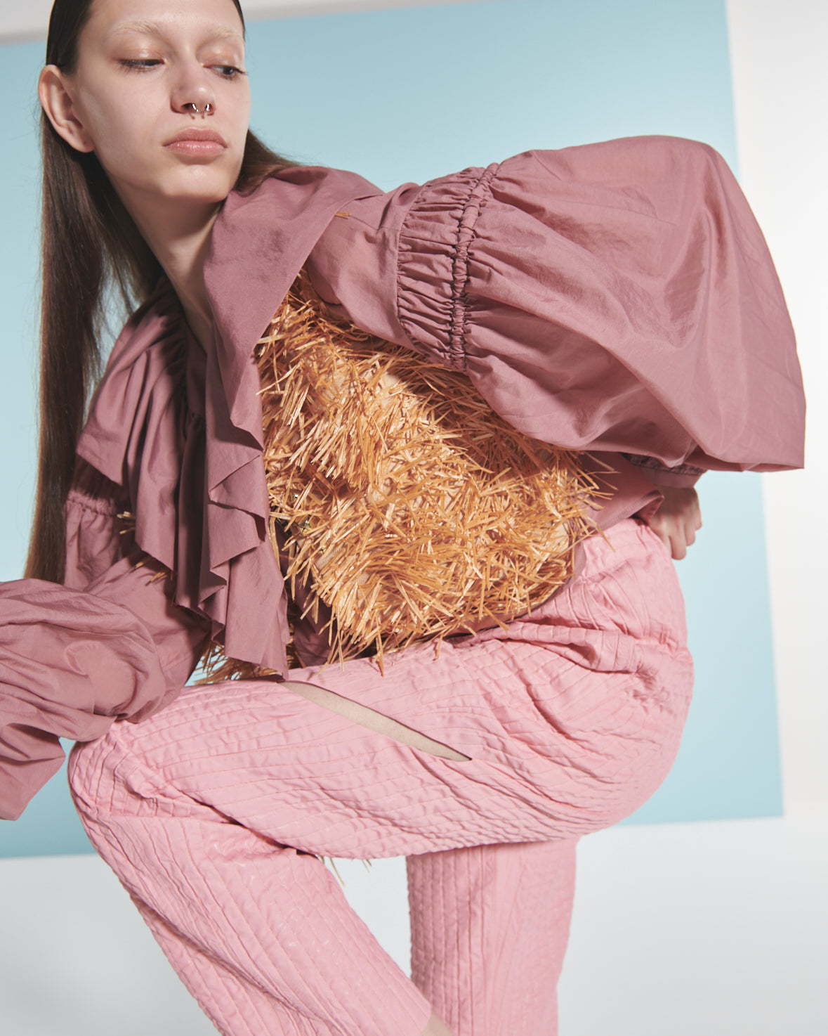 トップス Chiho GEOMETRIC EMBROIDERY S/S SHT – GQ SHOP