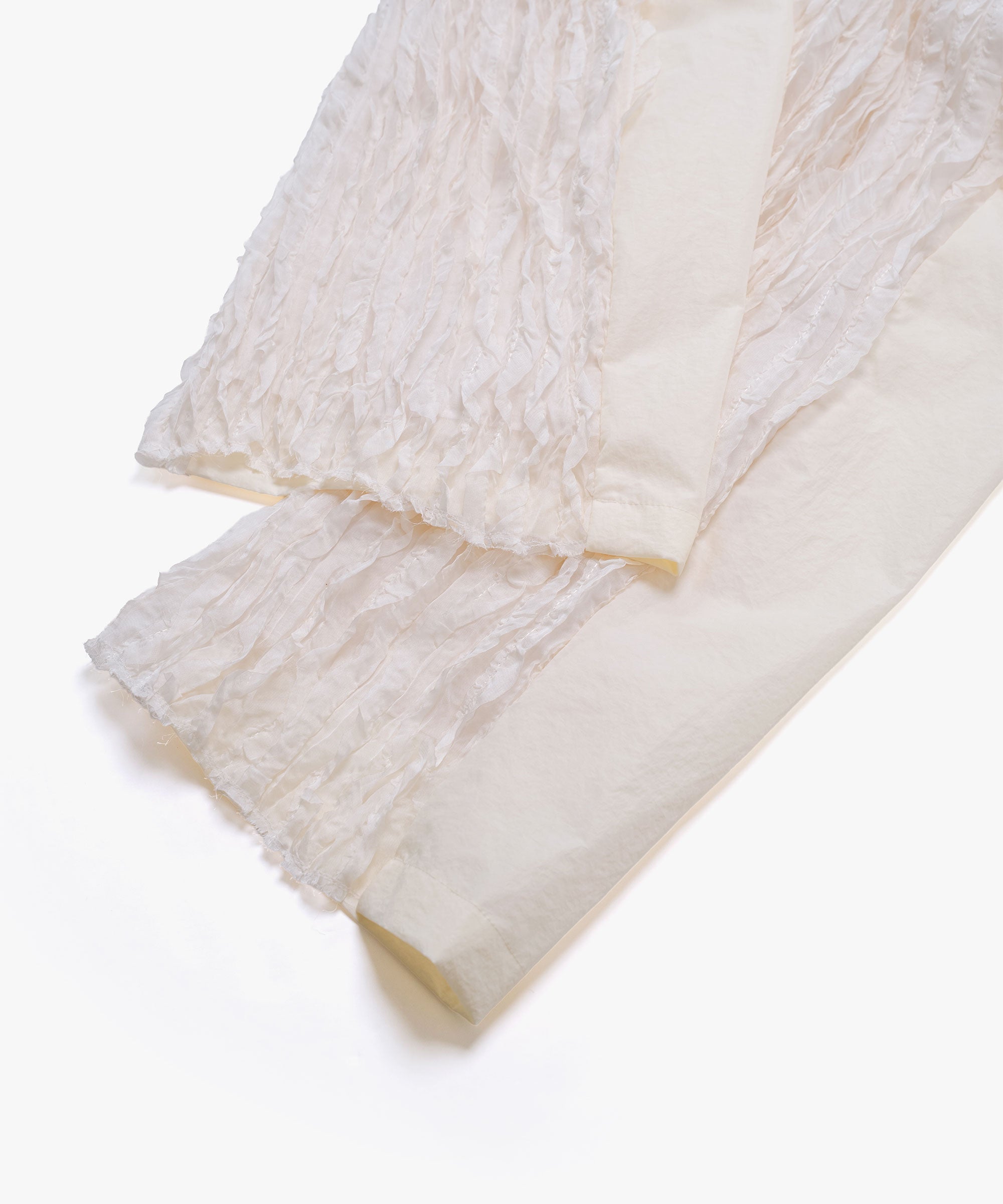 RUFFLE CHIFFON PANTS｜muller of yoshiokubo(ミュラーオブヨシオクボ