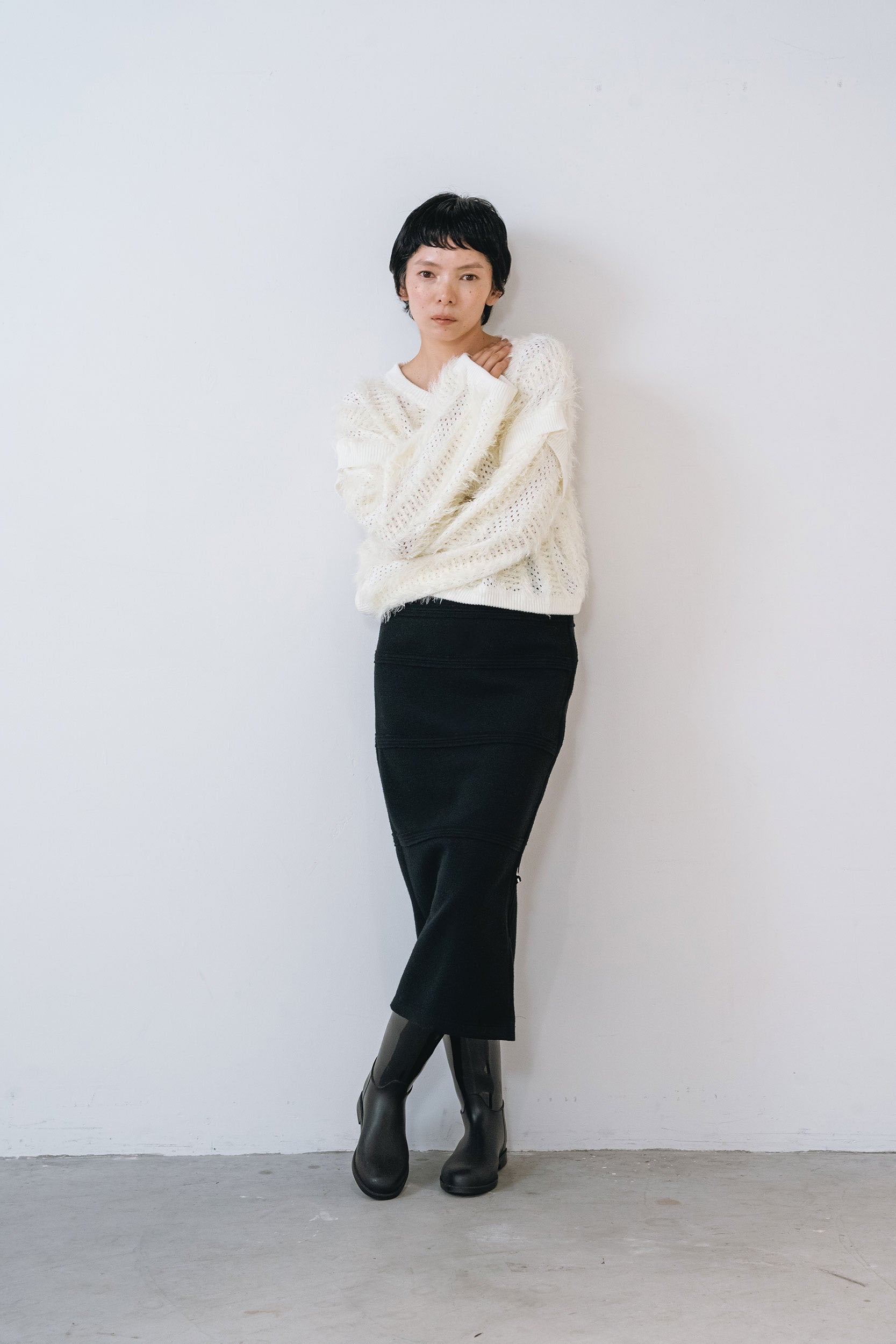 FUZZY KNIT TOP｜muller of yoshiokubo(ミュラーオブヨシオクボ)公式通販｜