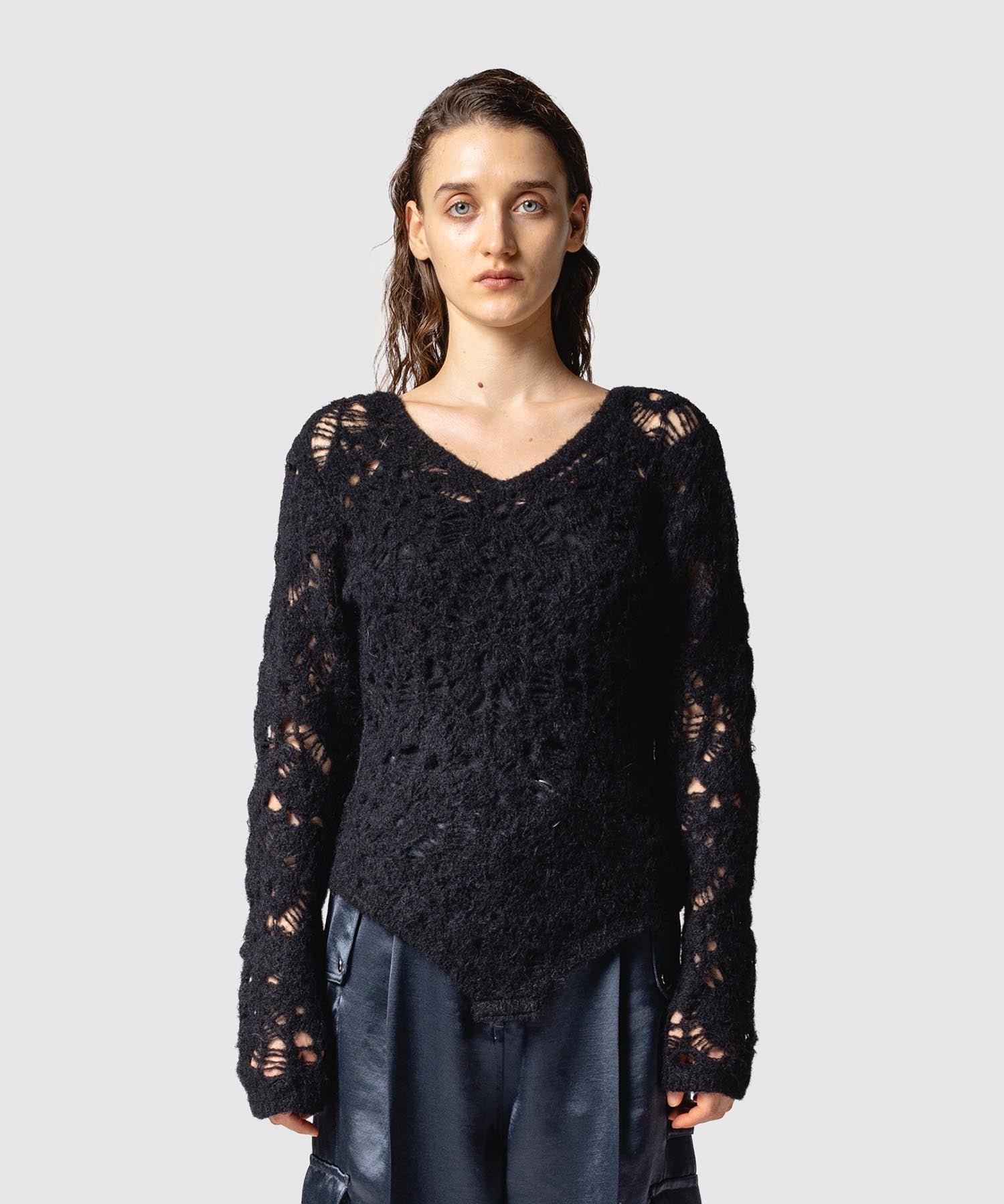 美品♡MARIA FULL SUIT ブラック MOHAIR LACE BODY SUIT｜muller of yoshiokubo(ミュラーオブ