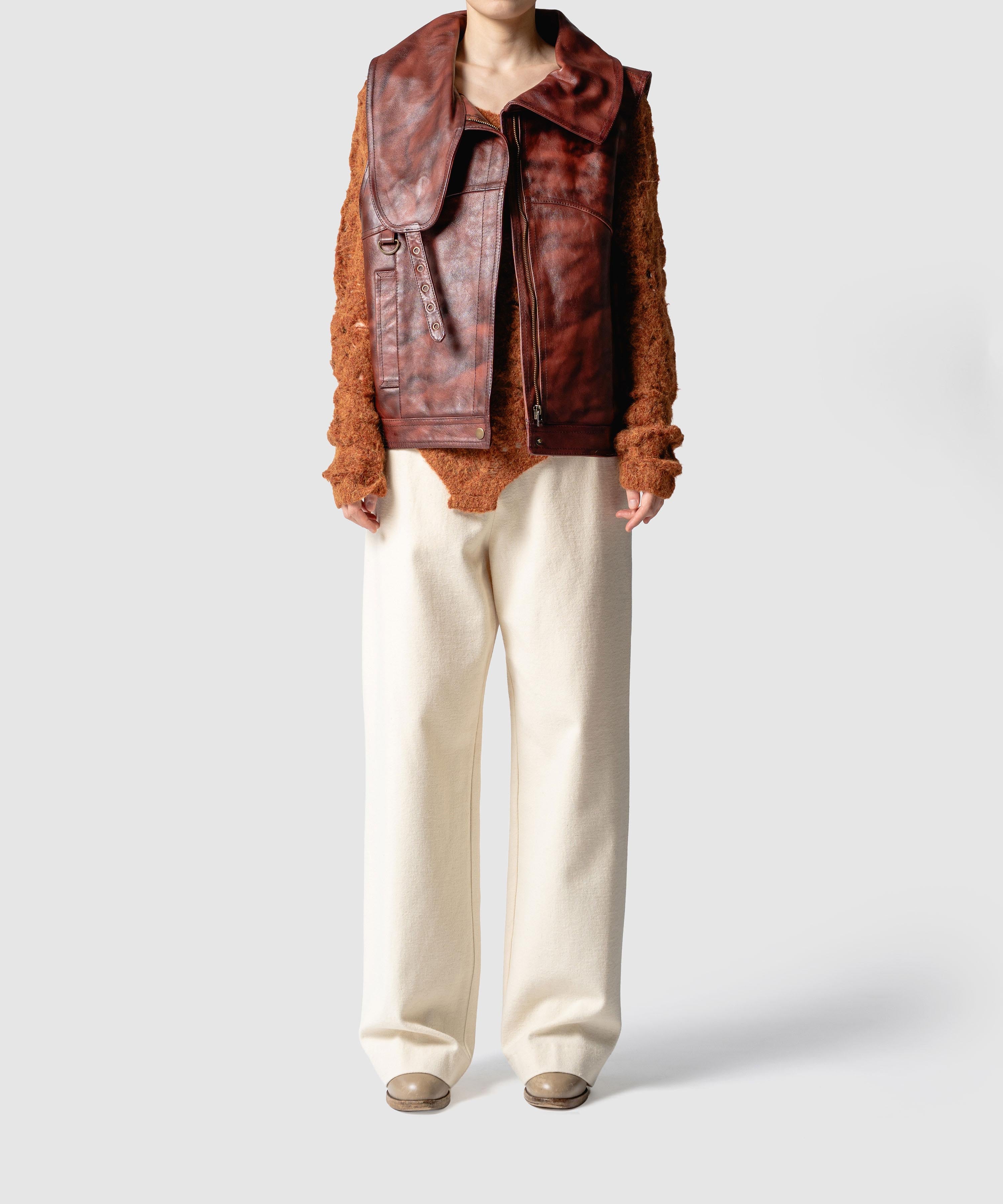 極美品 ミュラーオブヨシオクボ 毛皮 リアルラムファー ロングジレ ベスト 極美品 ミュラーオブヨシオクボ 毛皮 リアルラムファー