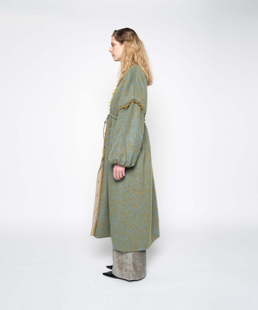 GRAIN MOHAIR REVERSIBLE COAT