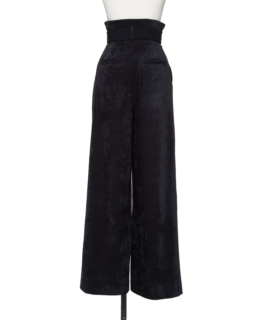 VELVETEEN HIGH WAIST PANTS