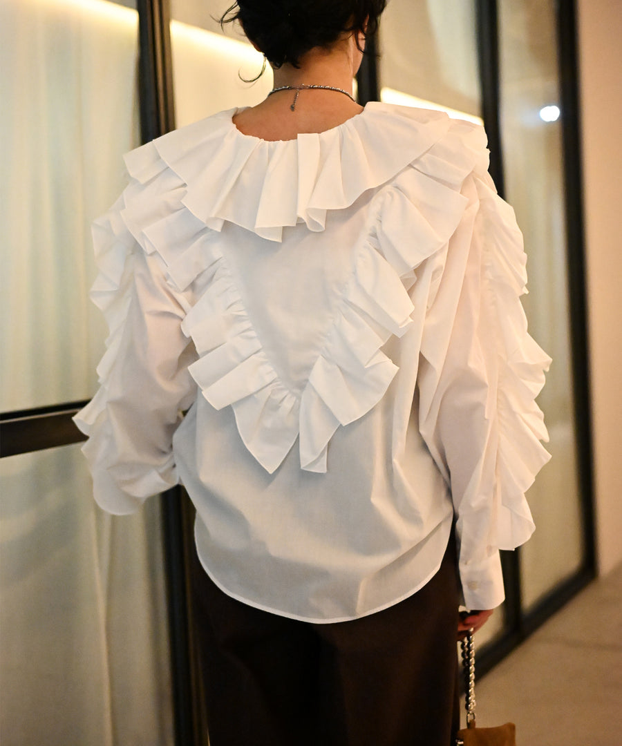 FRILLED BLOUSE