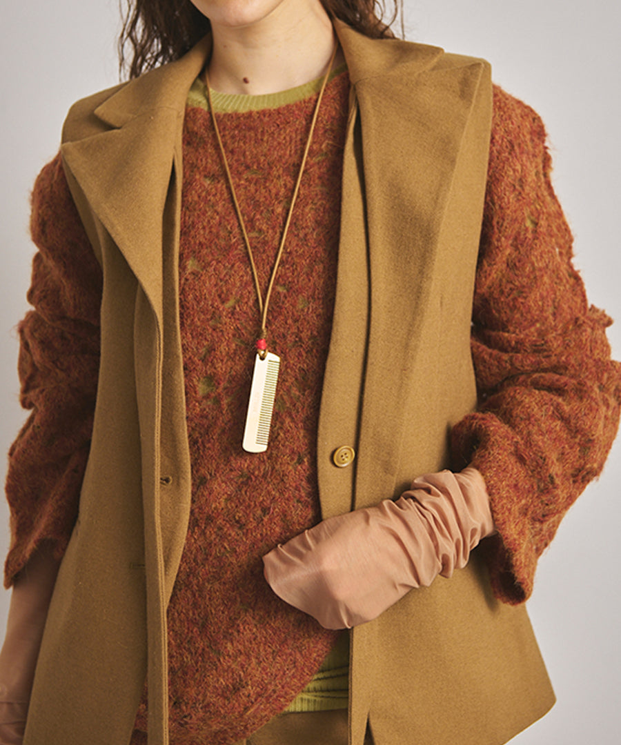 BUMPY WOOL VEST
