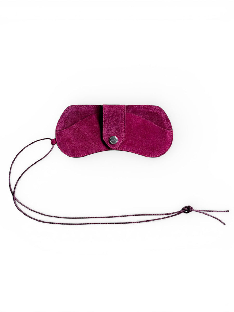 新品未使用 ayakawasaki ピンク eyeglasses case Glasses Case in Suede｜muller of yoshiokubo(ミュラーオブヨシオクボ