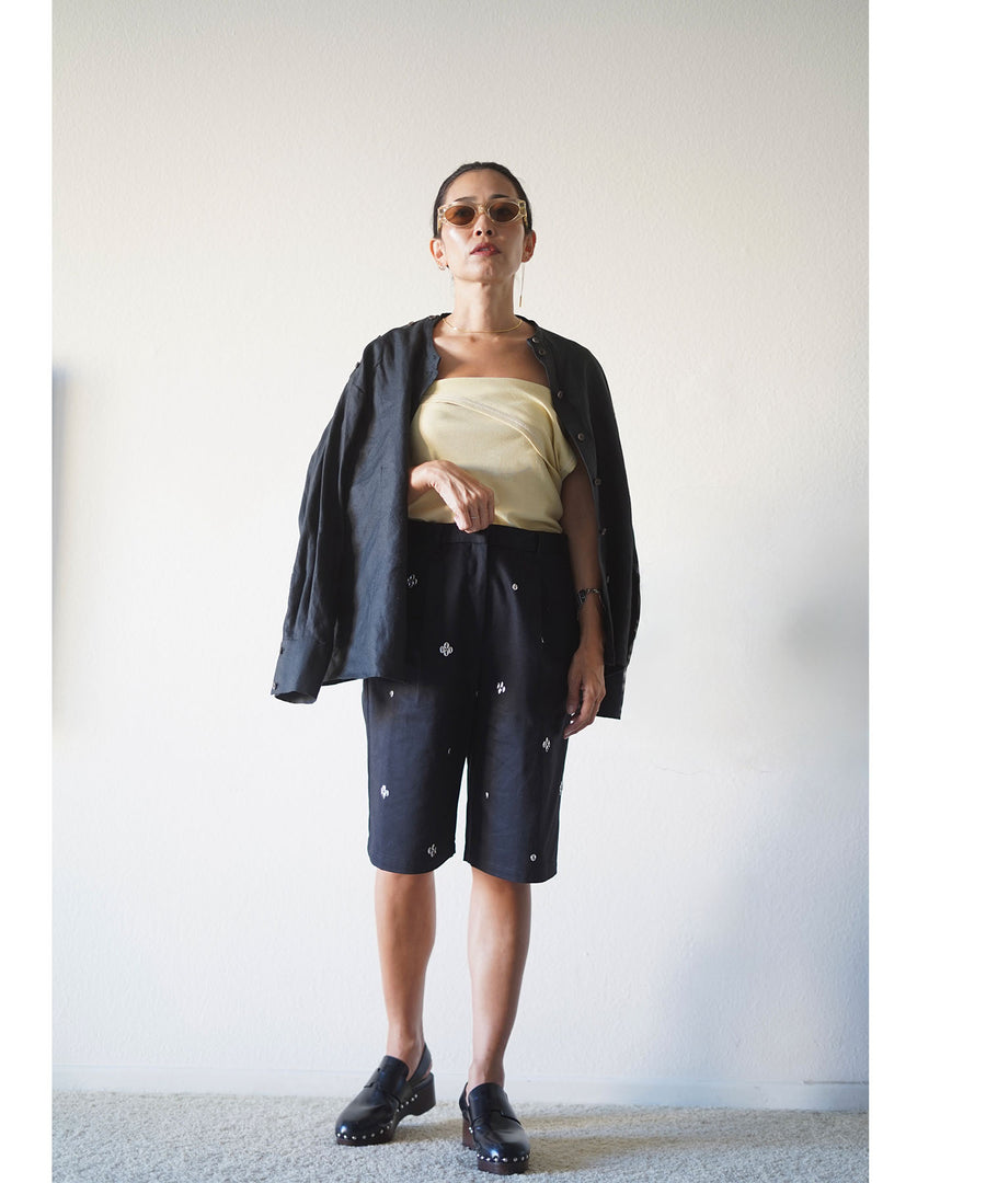 METAL BEANS HALF PANTS｜muller of yoshiokubo(ミュラーオブ