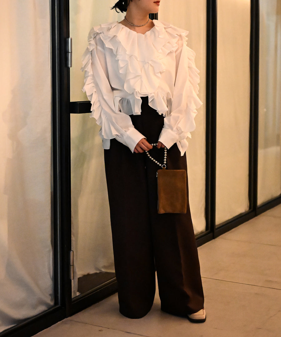 FRILLED BLOUSE