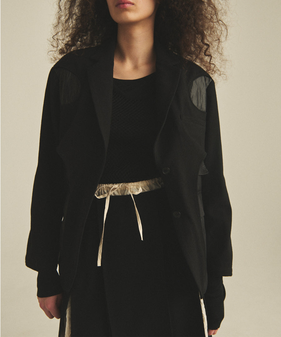BUMPY WOOL LAYER SKIRT