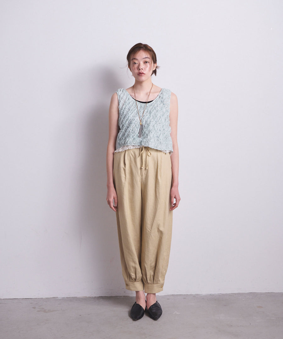 RUFFLE CHIFFON LAYER TOP｜muller of yoshiokubo(ミュラーオブ