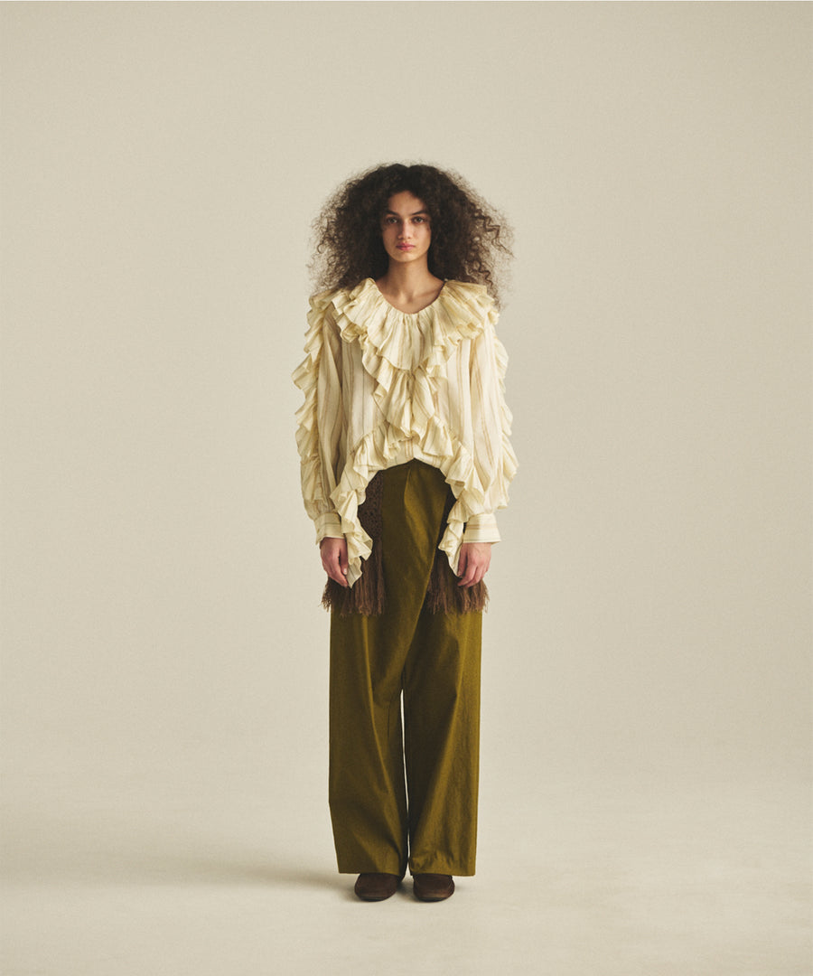FRILLED BLOUSE