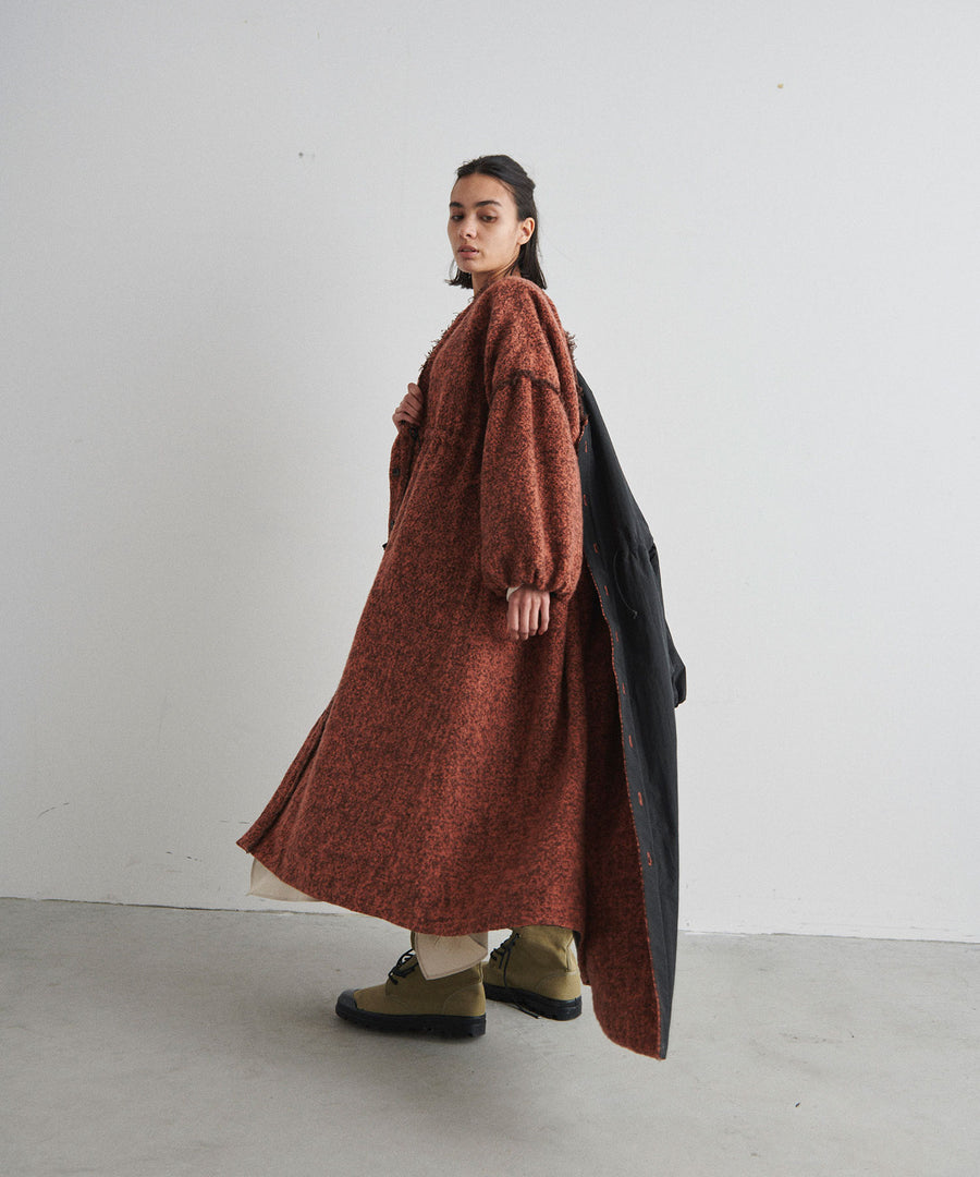 GRAIN MOHAIR REVERSIBLE COAT