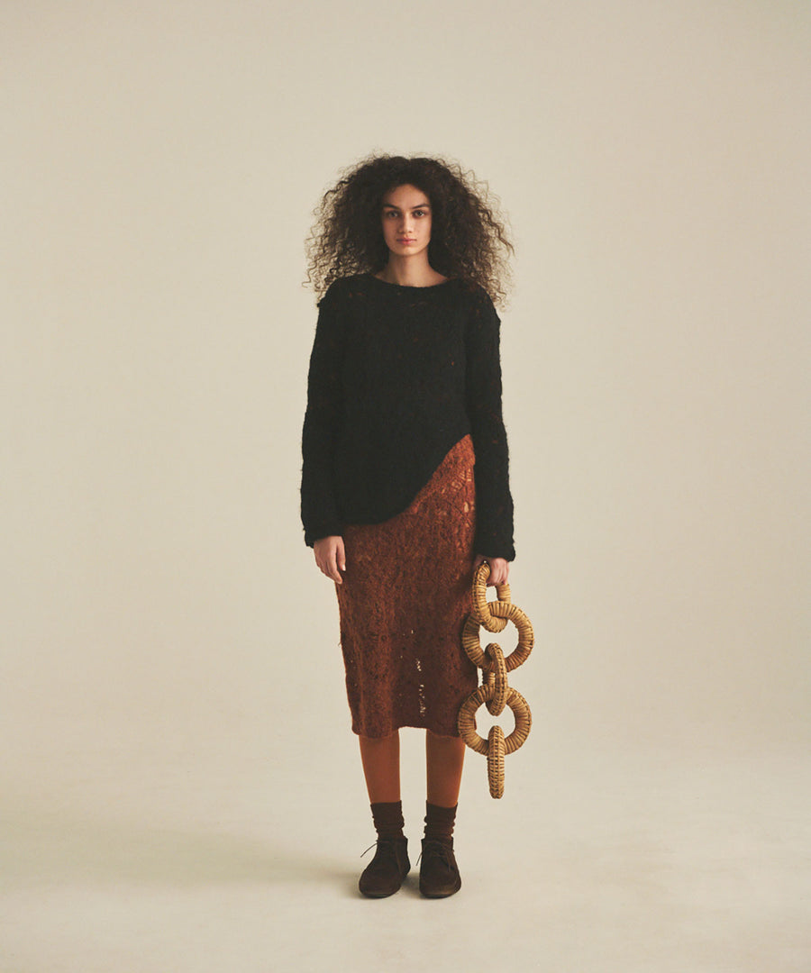 MOHAIR LACE SKIRT