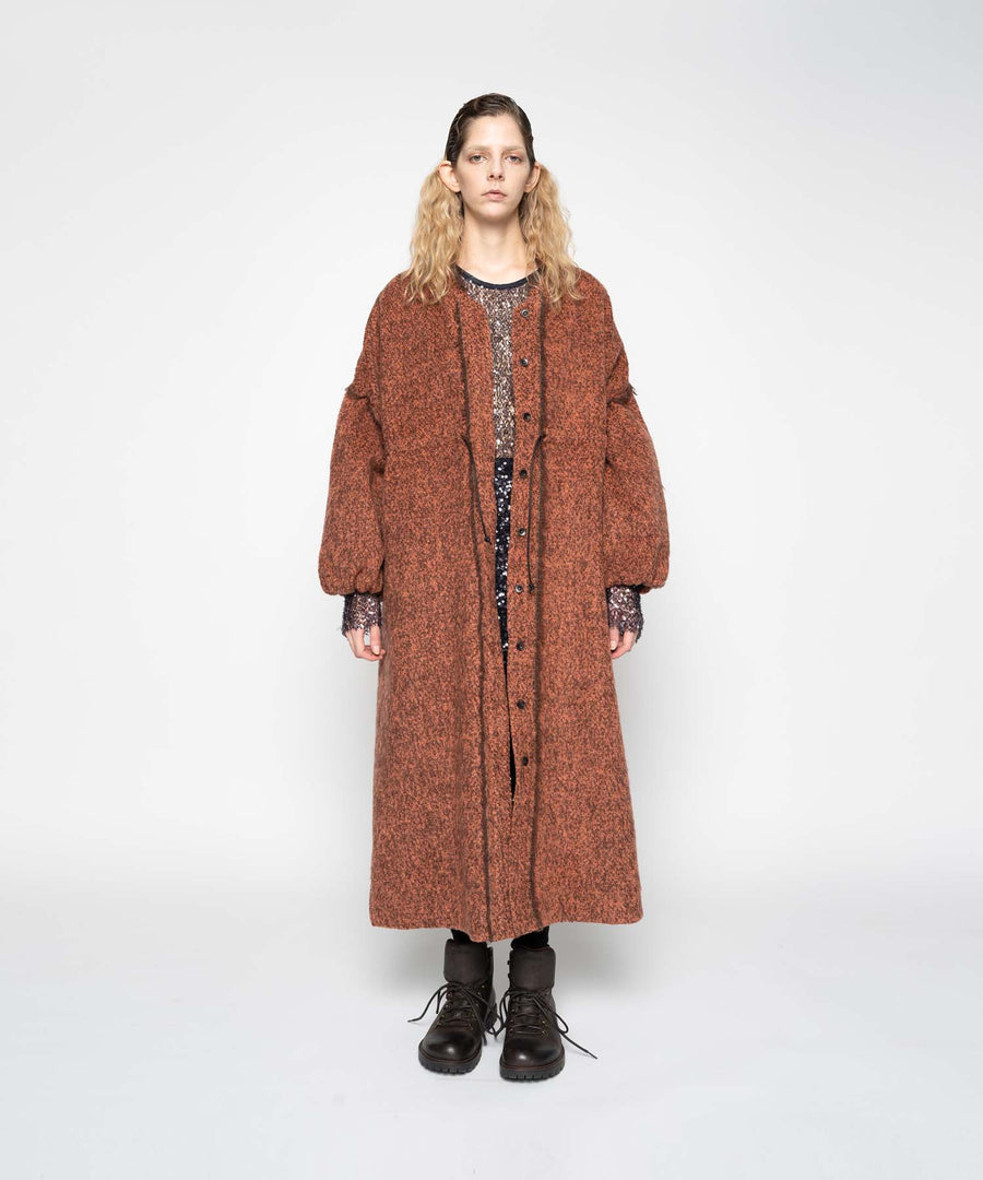 GRAIN MOHAIR REVERSIBLE COAT