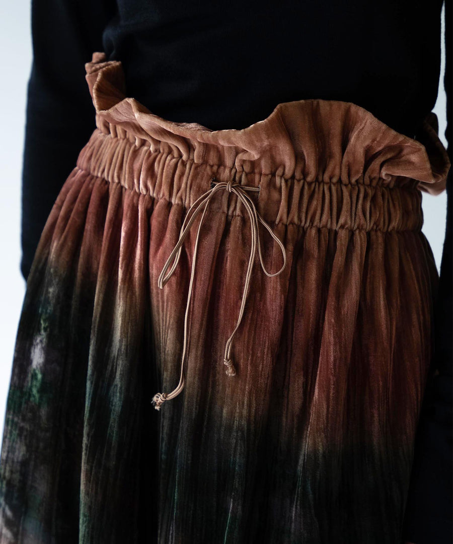 blur gather skirt