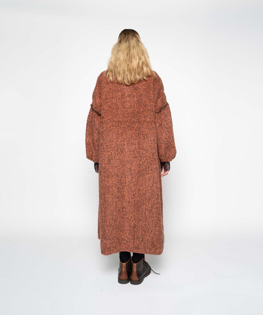 GRAIN MOHAIR REVERSIBLE COAT