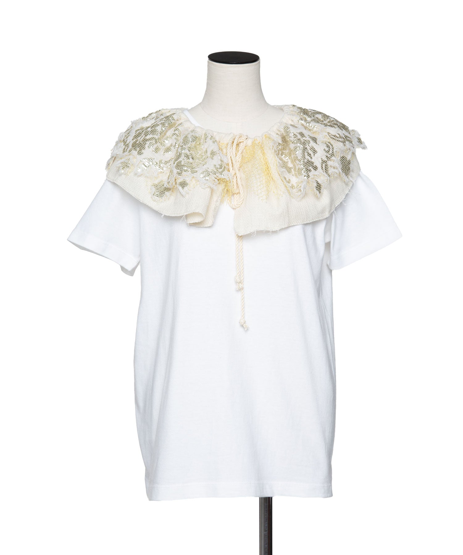 ミュラーオブヨシオクボ muller of yoshiokubo 25SS クルーネックTシャツ MLS25111 ホワイト サイズ：38 muller of yoshiokubo(ミュラーオブヨシオクボ) 25SSクルー