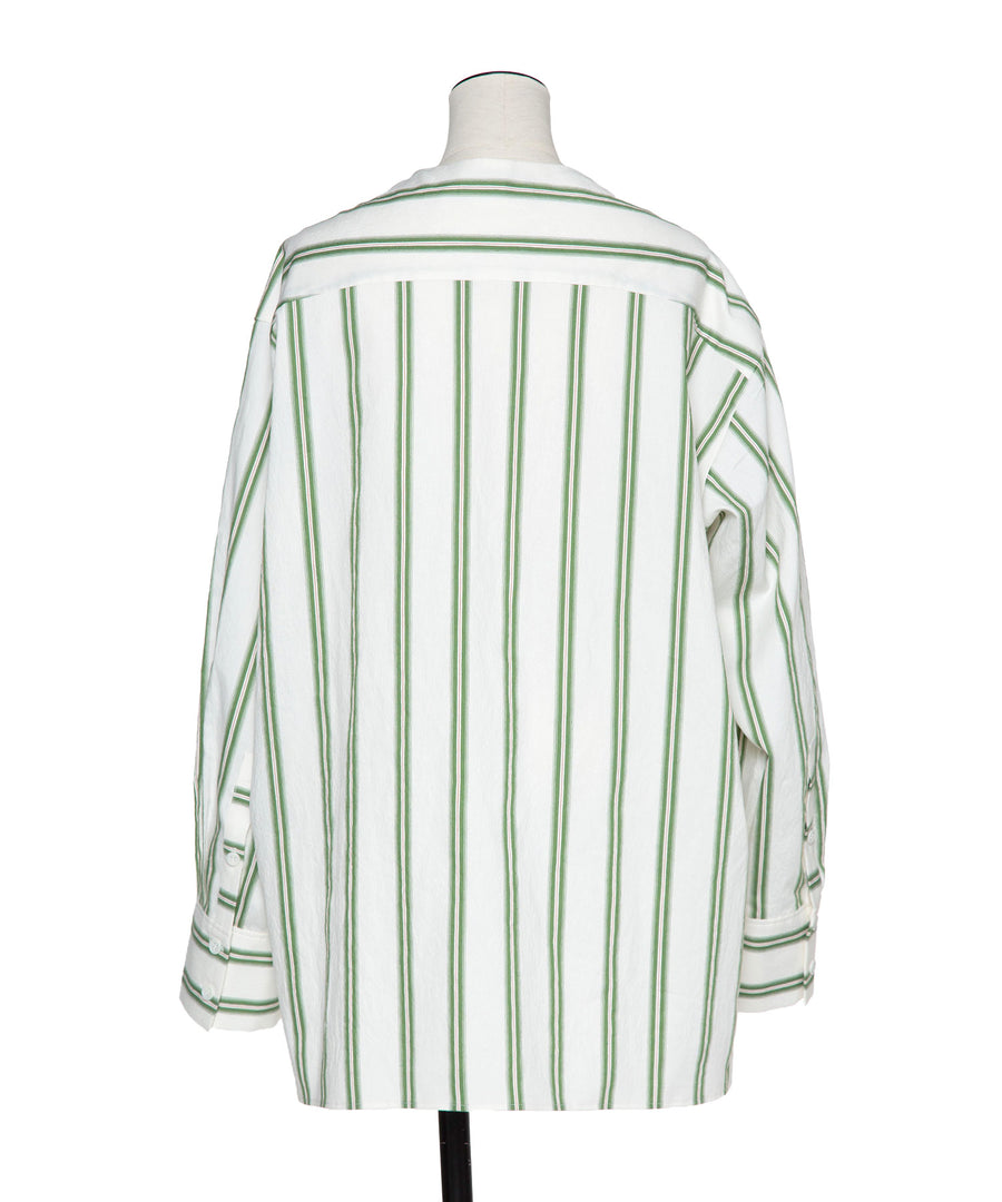 stripe asymmetry shirts