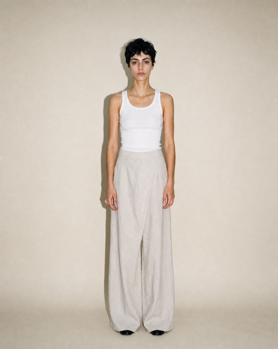 LINO TWIST PT W/SUSPENDER｜muller of yoshiokubo(ミュラーオブ