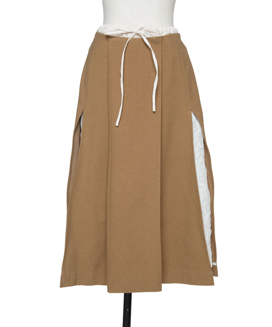 BUMPY WOOL LAYER SKIRT