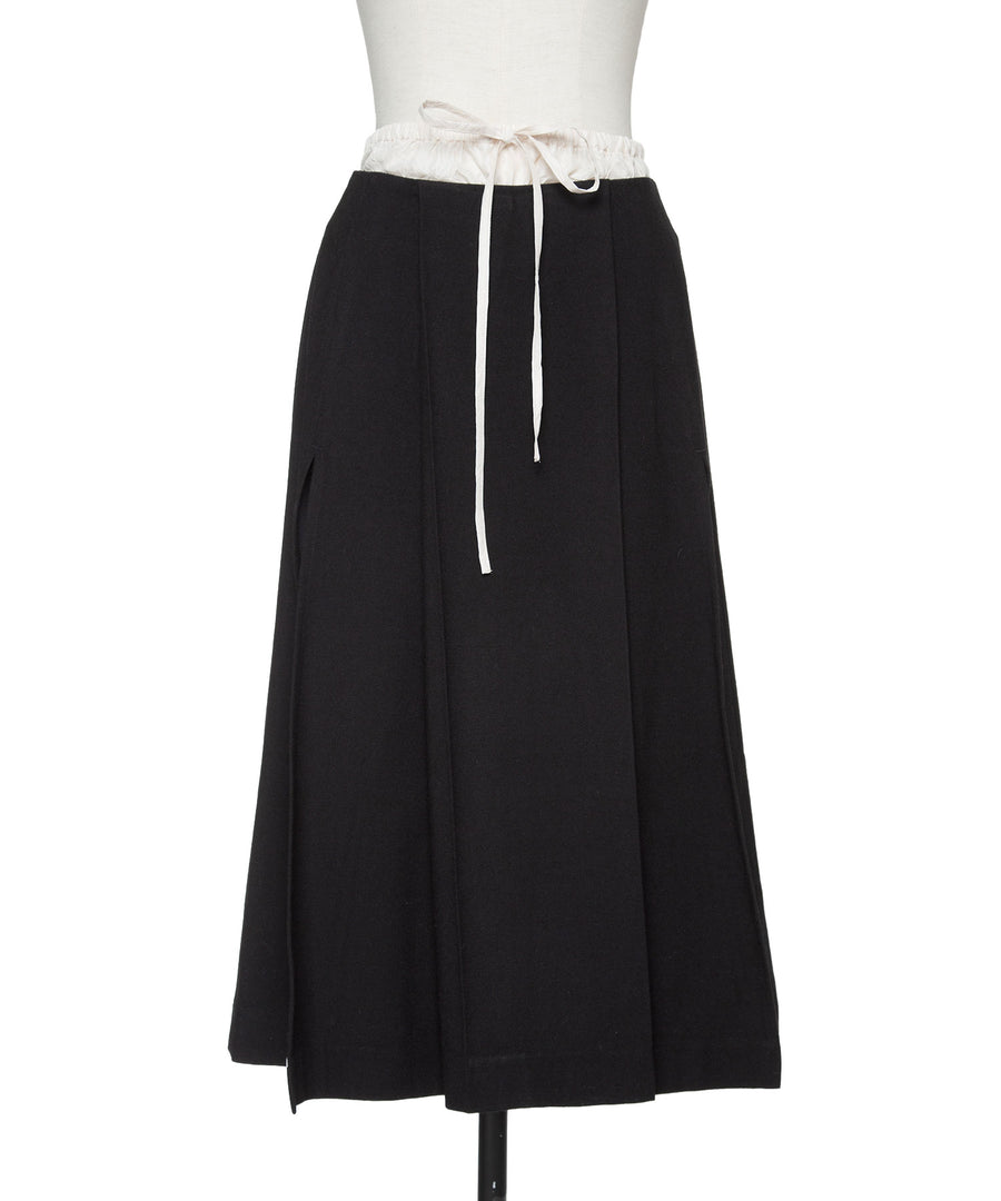 BUMPY WOOL LAYER SKIRT