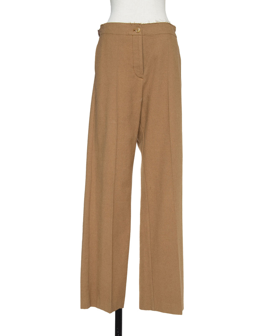 BUMPY WOOL PANTS