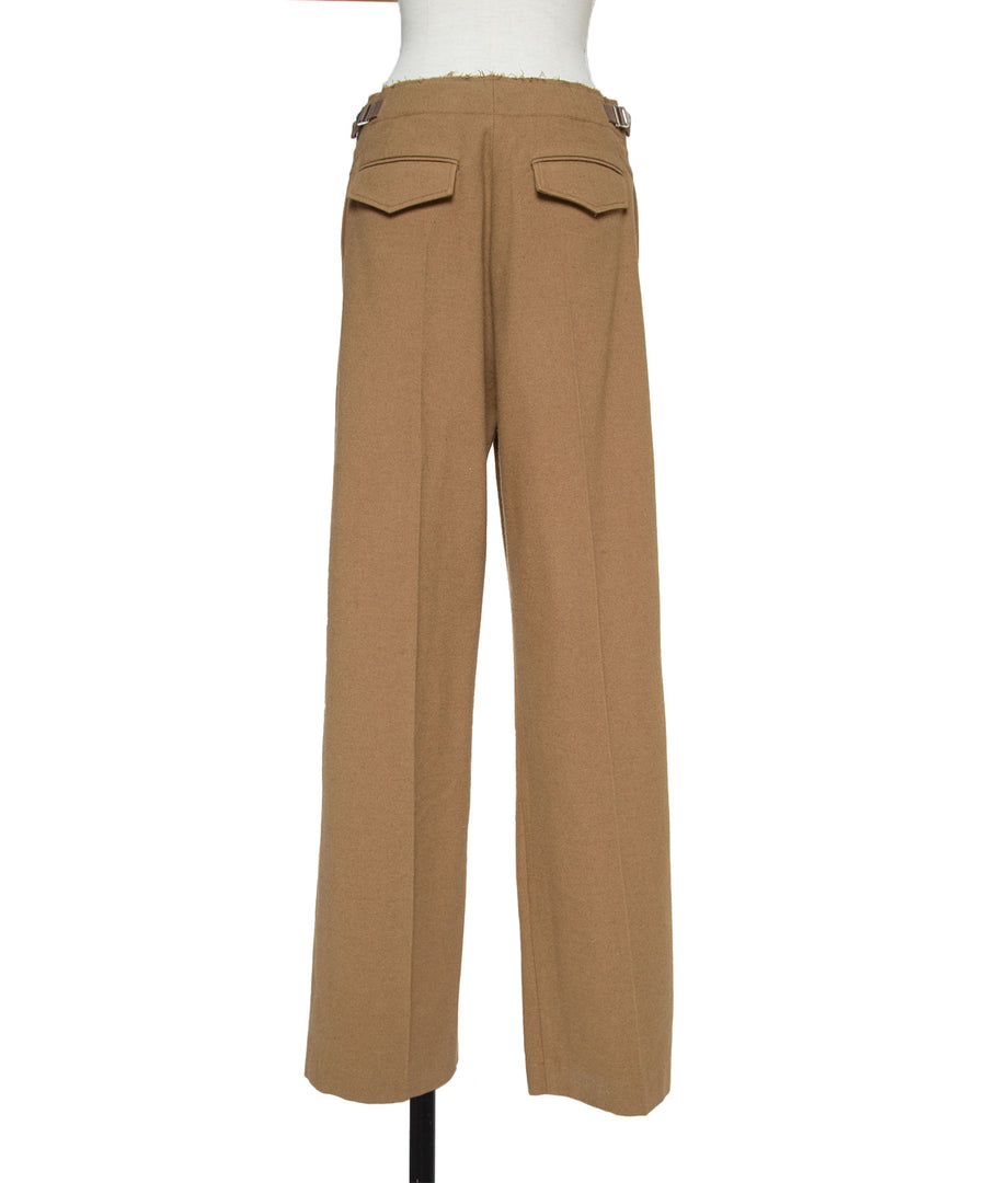 BUMPY WOOL PANTS