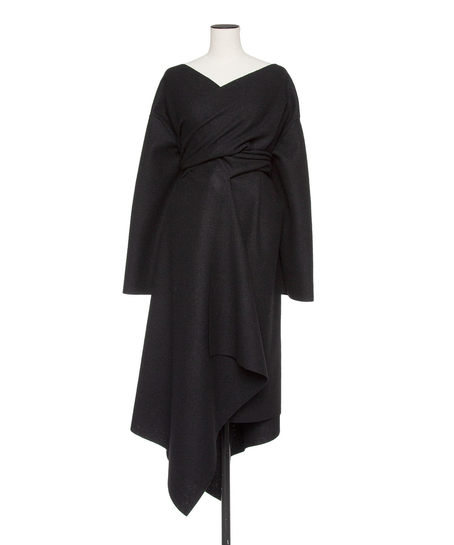 WOOL WRAP DRESS
