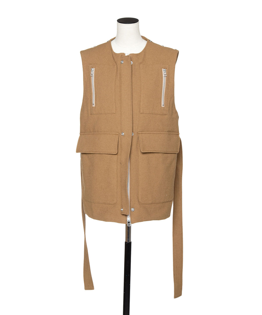 BUMPY WOOL BOA VEST