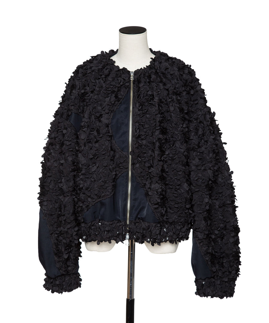 FLOWY FRILLED BLOUSON