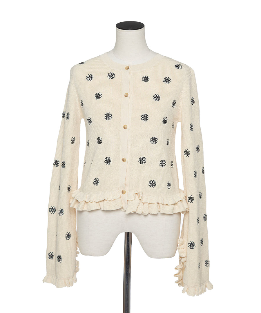 CREST EMBROIDERY TOP