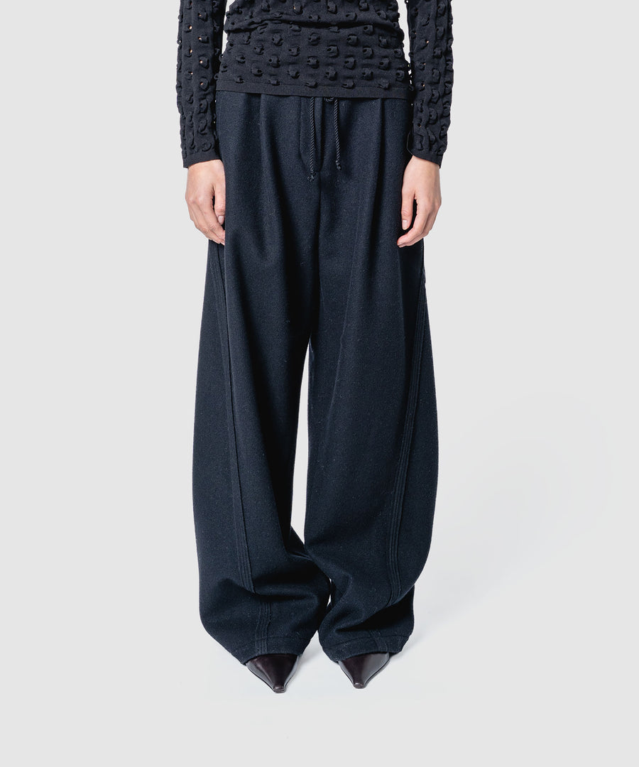 美品　21AW 　ミュラーオブヨシオクボ　パリゴ別注　ウール　ベルト MELLOW WOOL PANTS｜muller of yoshiokubo(ミュラーオブヨシオクボ