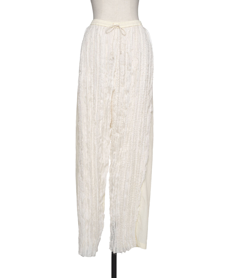 RUFFLE CHIFFON PANTS｜muller of yoshiokubo(ミュラーオブヨシオクボ