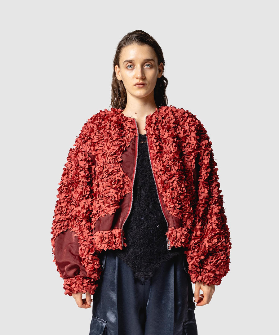 FLOWY FRILLED BLOUSON