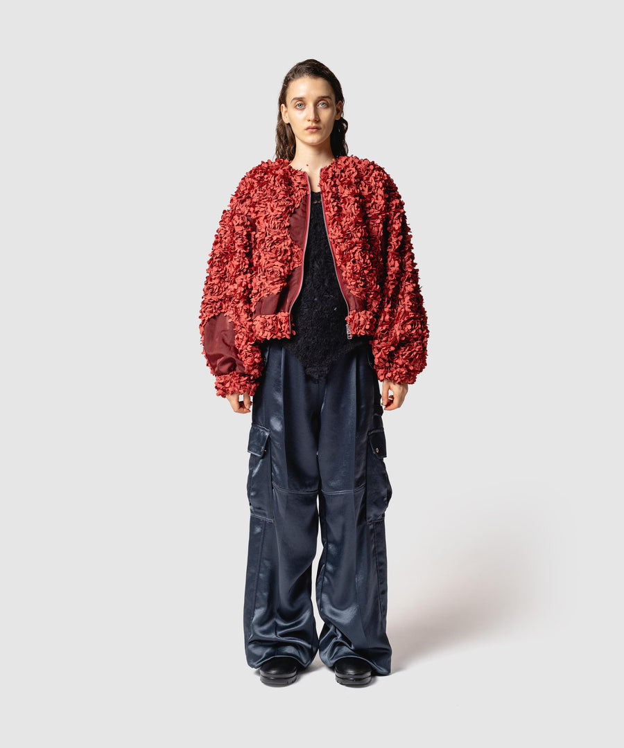FLOWY FRILLED BLOUSON