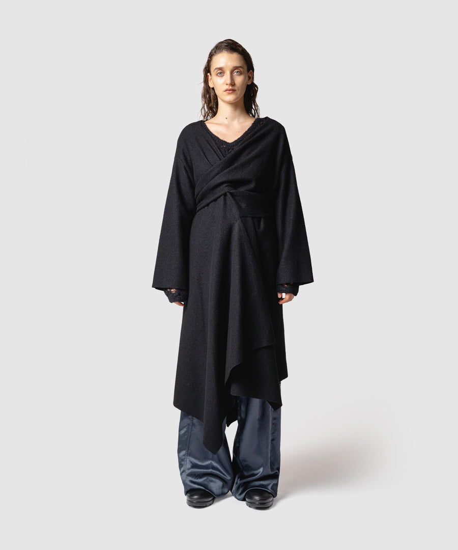 WOOL WRAP DRESS