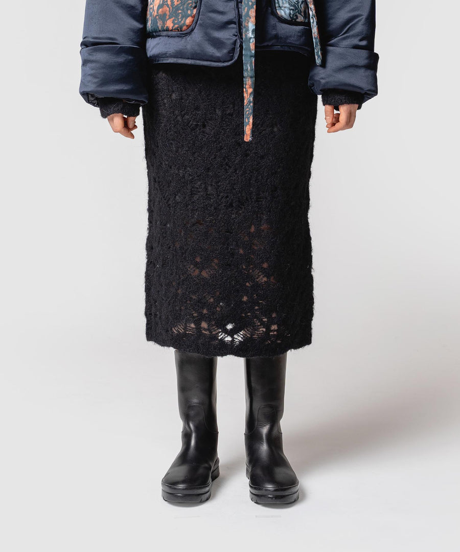 MOHAIR LACE SKIRT