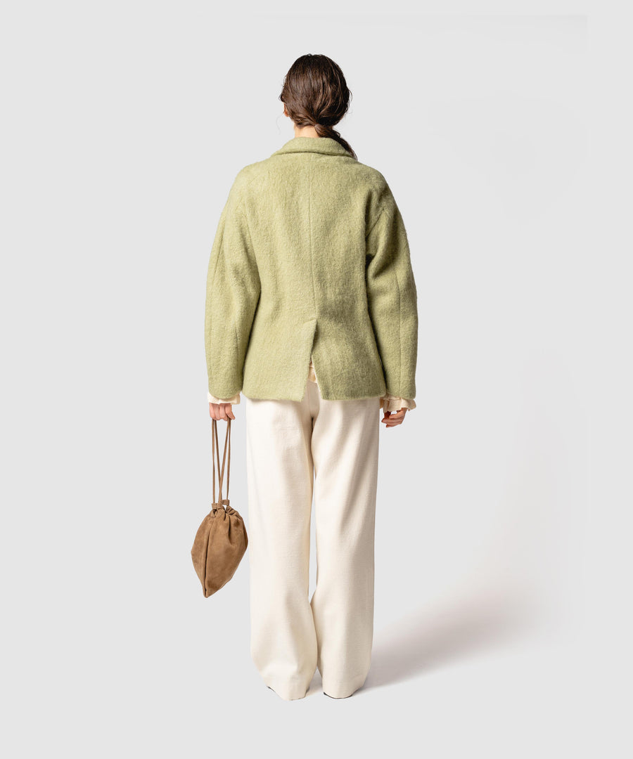 Suede Drawstring Bag