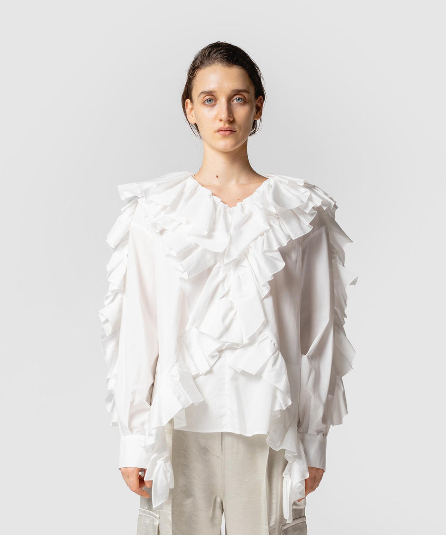 FRILLED BLOUSE