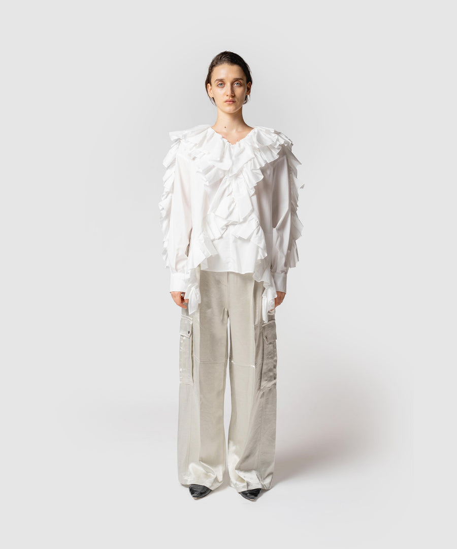 FRILLED BLOUSE