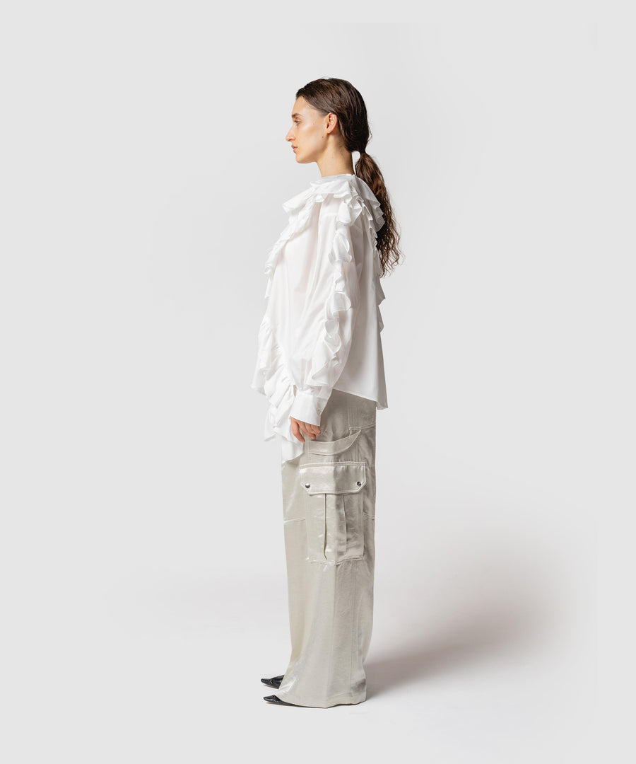 FRILLED BLOUSE