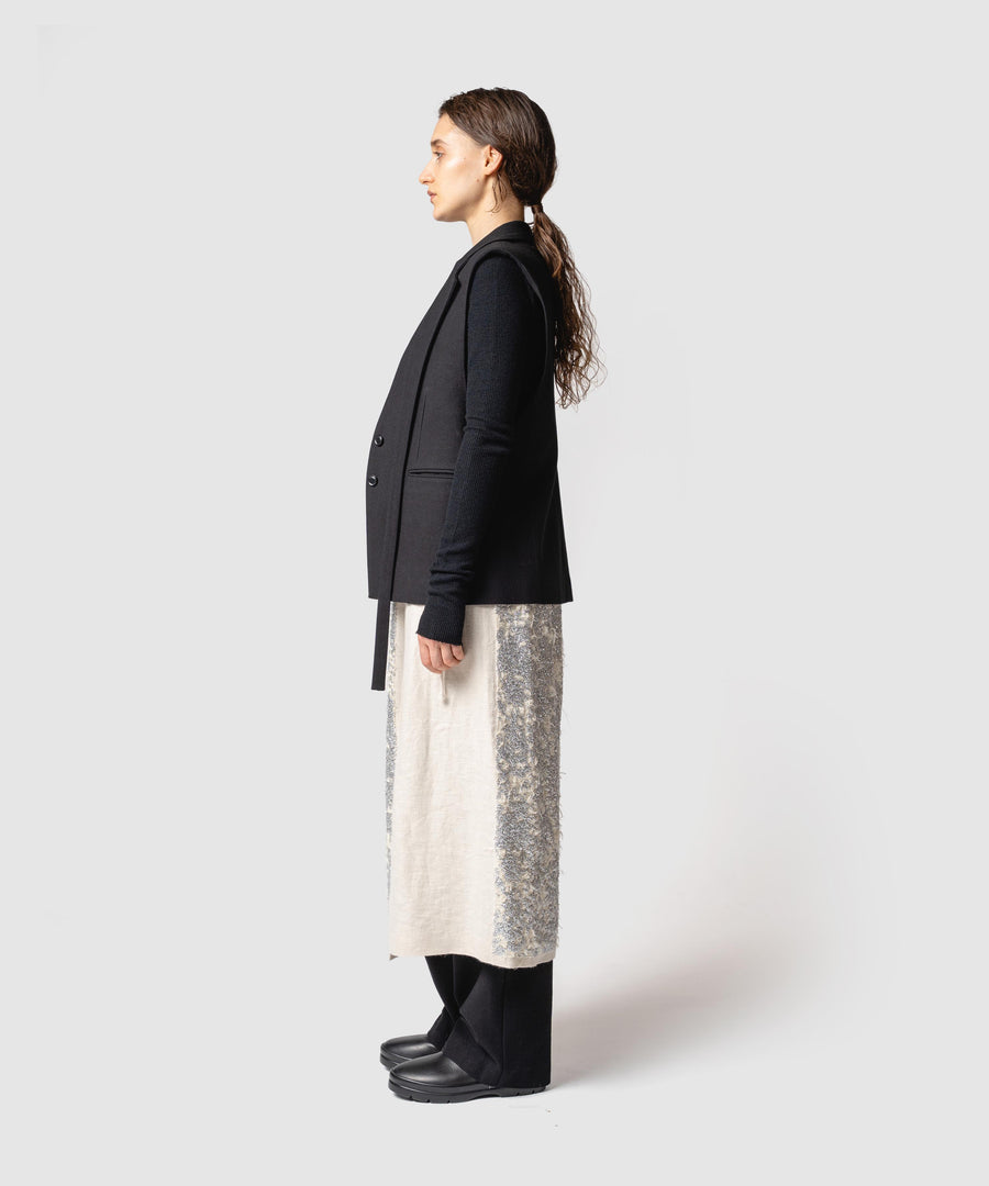 BUMPY WOOL VEST