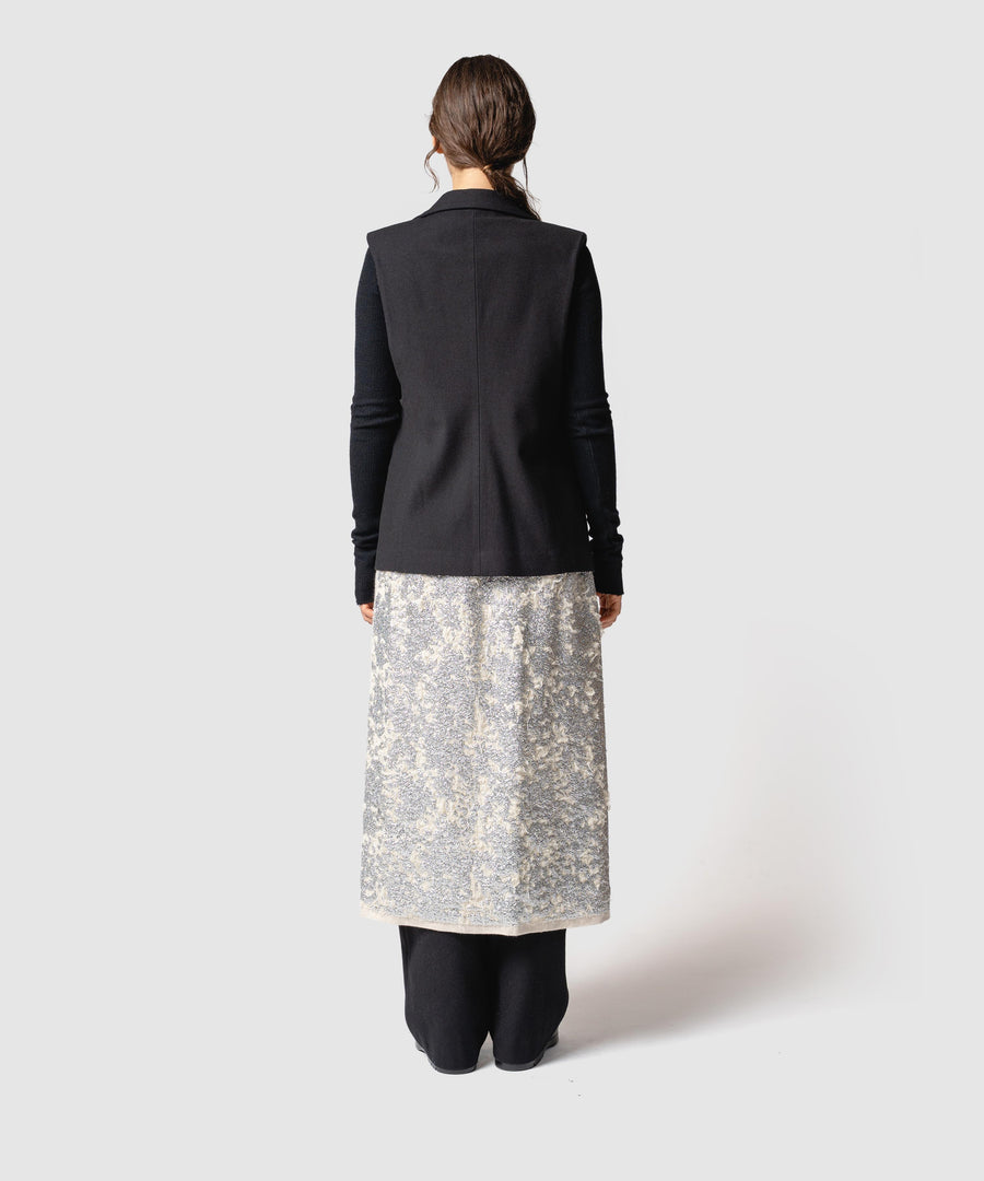 BUMPY WOOL VEST