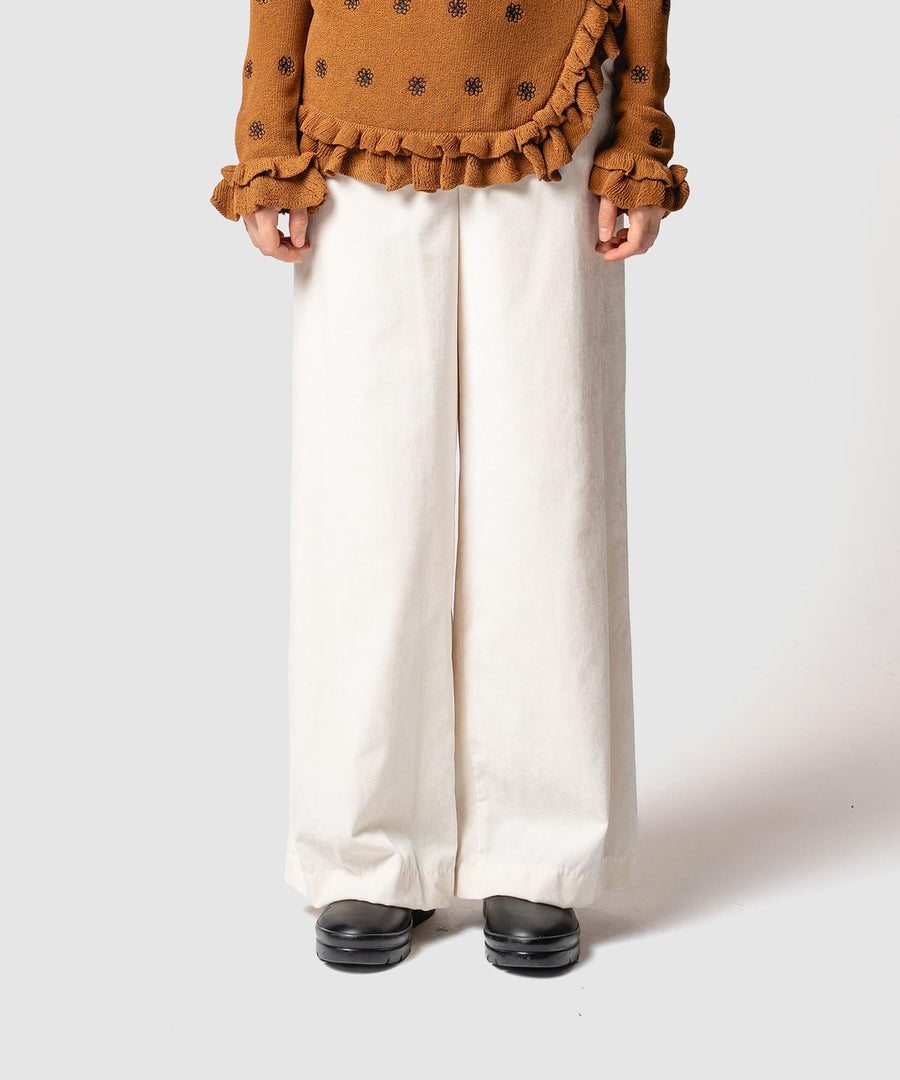 VELVETEEN HIGH WAIST PANTS