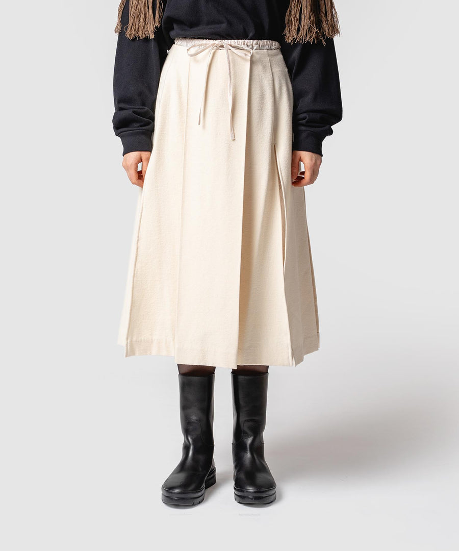 BUMPY WOOL LAYER SKIRT