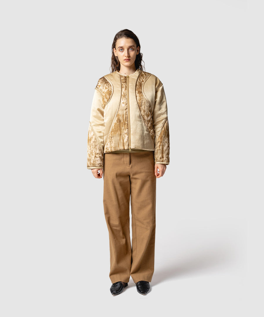 BUMPY WOOL PANTS