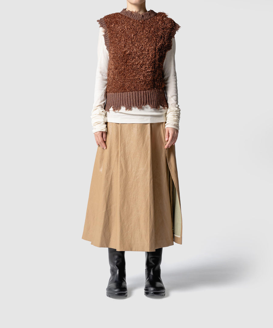 glitter knit vest