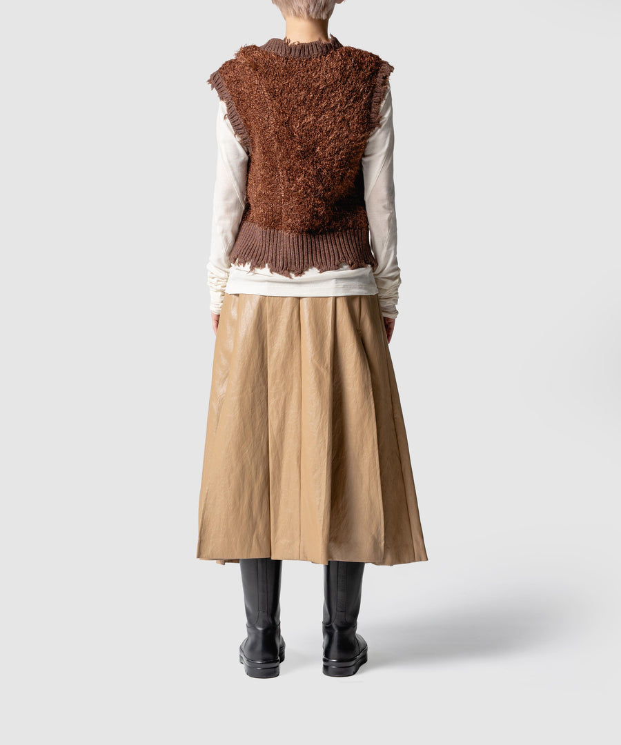 glitter knit vest