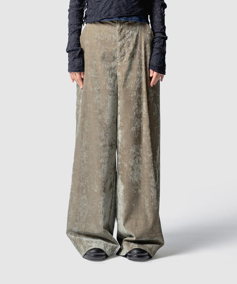 VELVETEEN HIGH WAIST PANTS